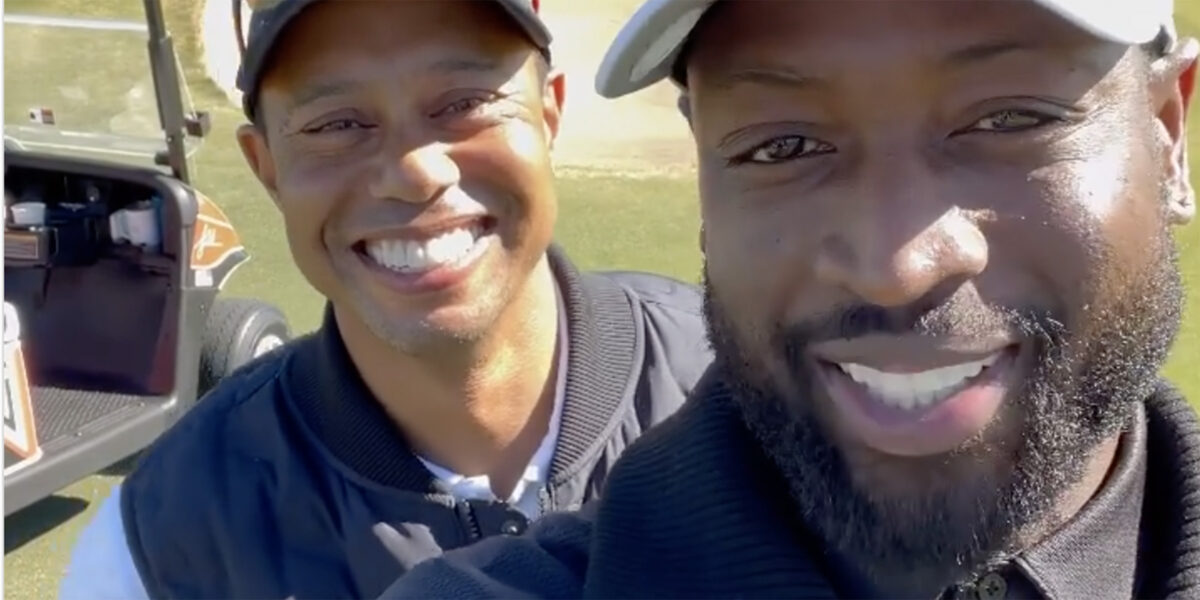 Dwyane Wade and Tiger Woods