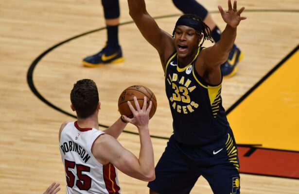 Myles Turner Flexes On Tyler Herro And Bam Adebayo Via Social Media