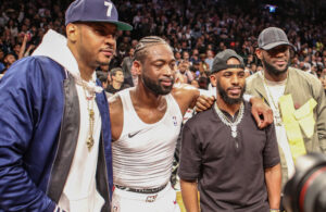 Dwyane Wade, Carmelo Anthony, Chris Paul and LeBron James