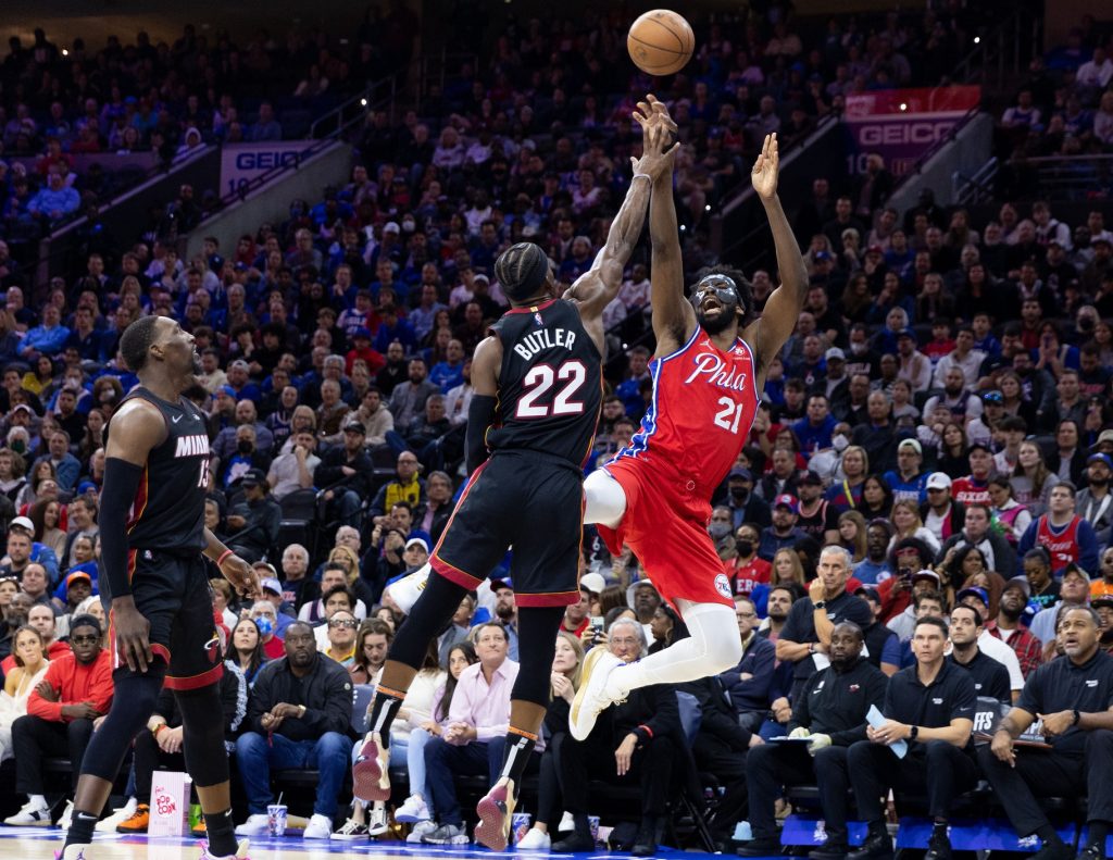 Joel Embiid and Jimmy Butler