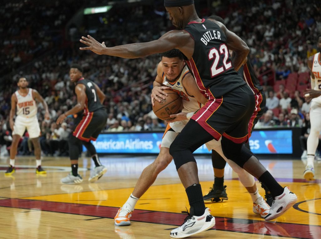 Devin Booker and Jimmy Butler