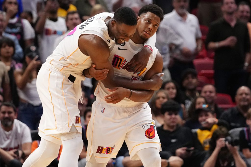 Bam Adebayo and Kyle Lowry