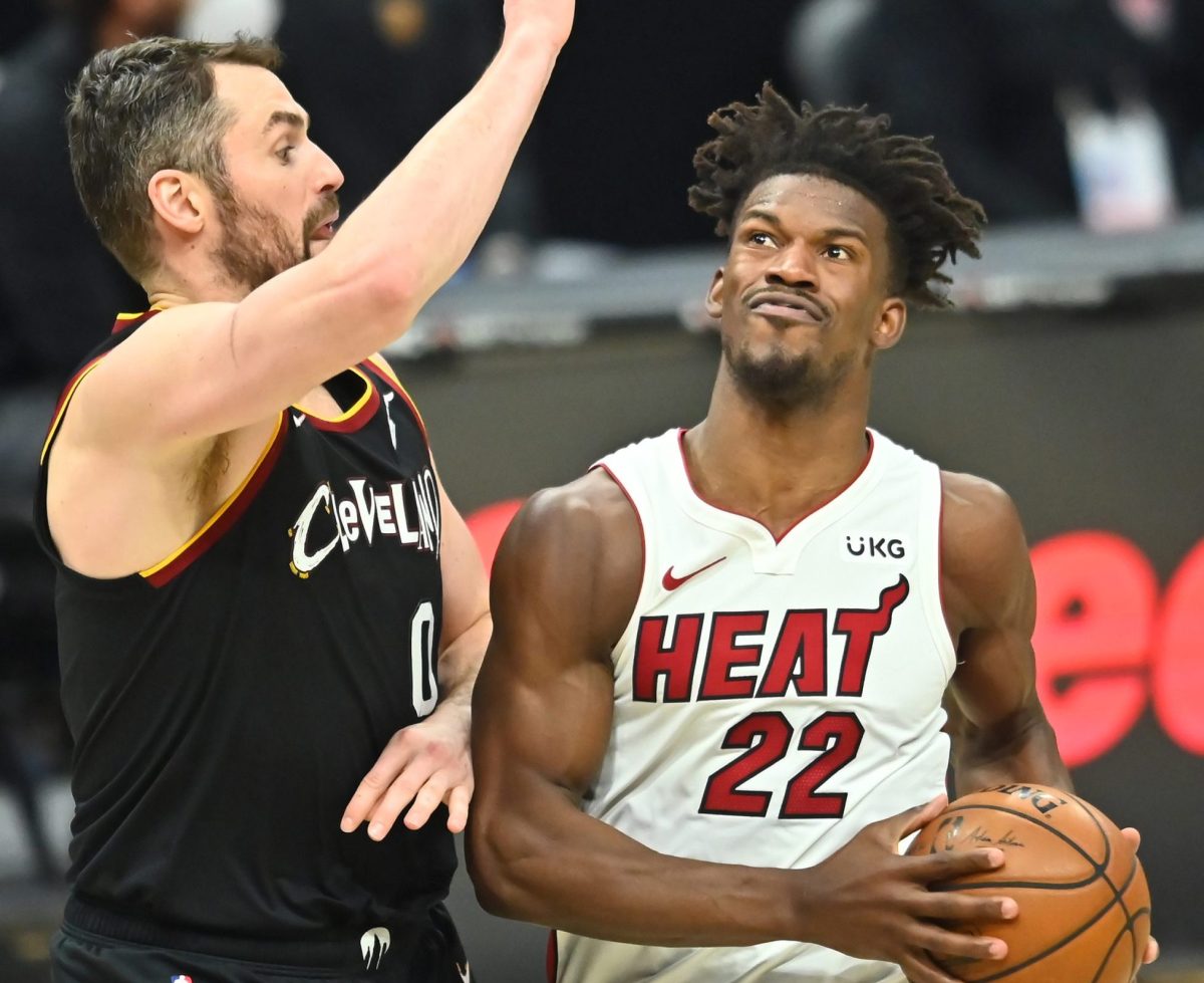 Kevin Love and Jimmy Butler