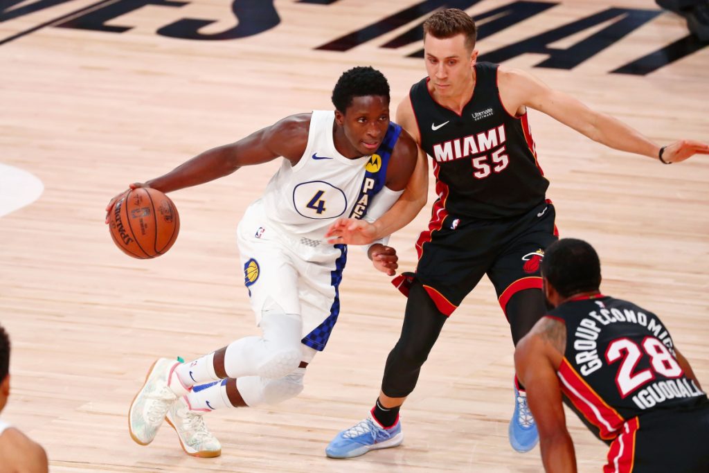 Victor Oladipo and Duncan Robinson