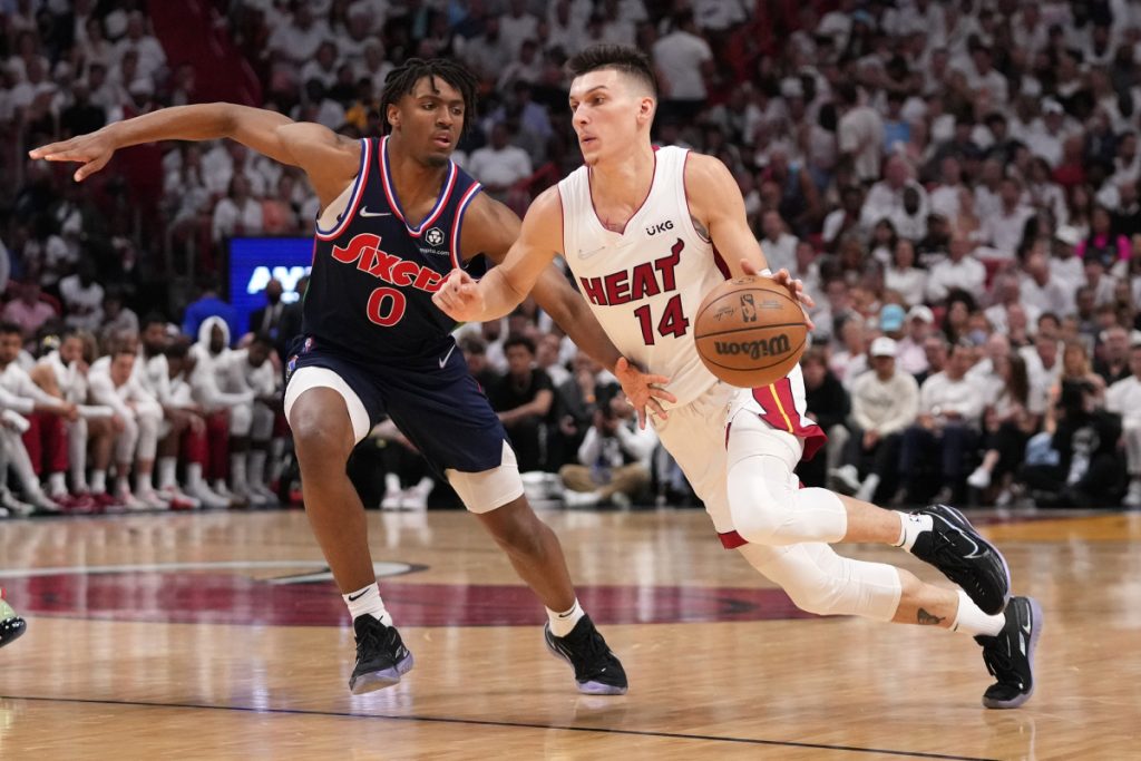 Tyrese Maxey and Tyler Herro