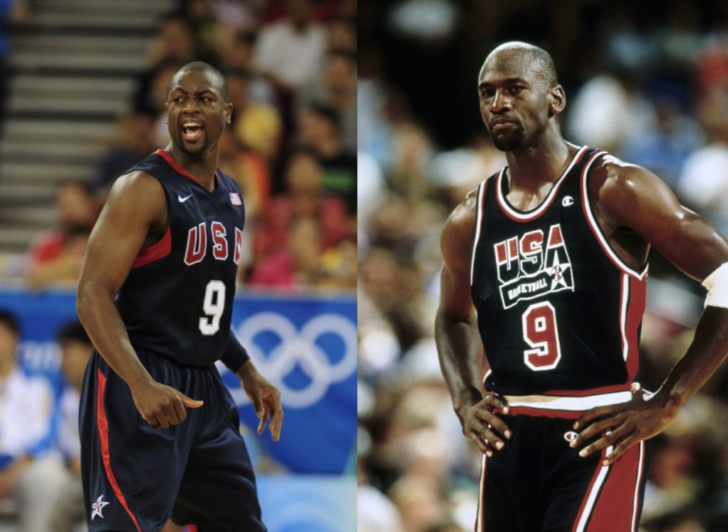 Dwyane Wade and Michael Jordan