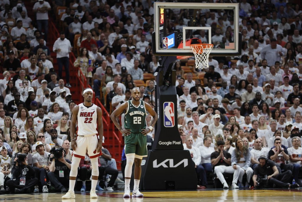 Jimmy Butler and Khris Middleton