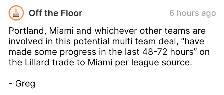 Damian Lillard Miami Heat