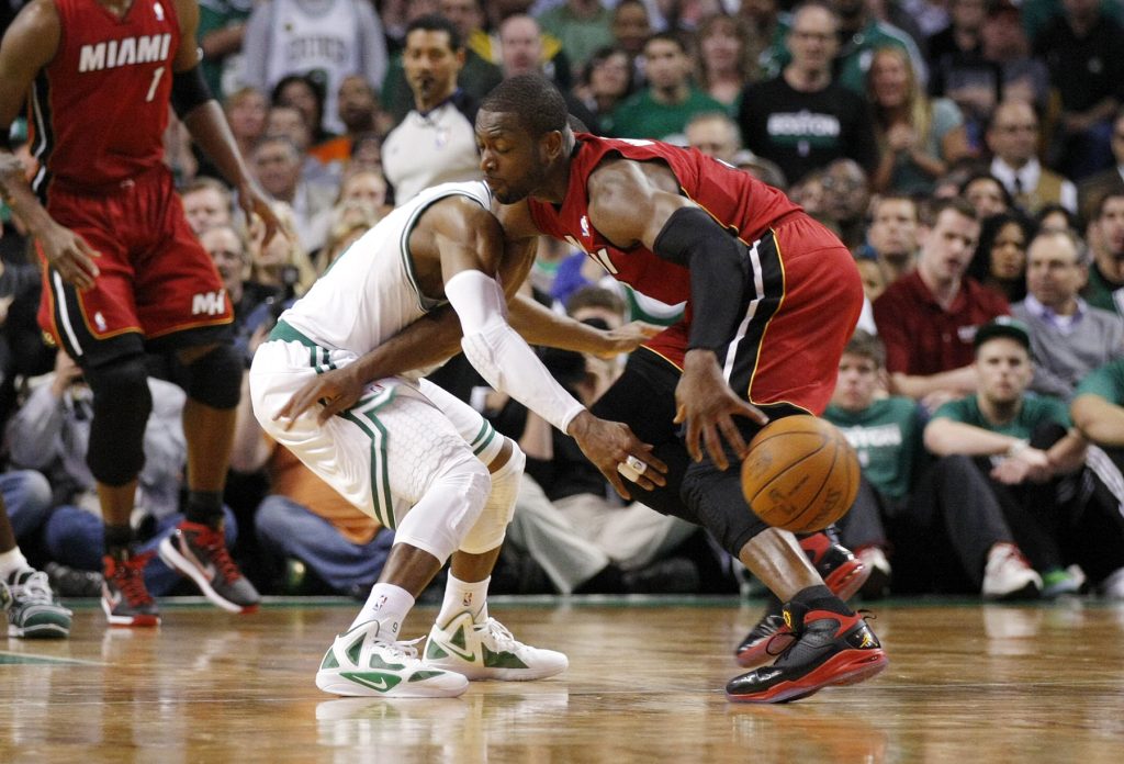 Rajon Rondo and Dwyane Wade