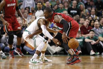 Rajon Rondo and Dwyane Wade