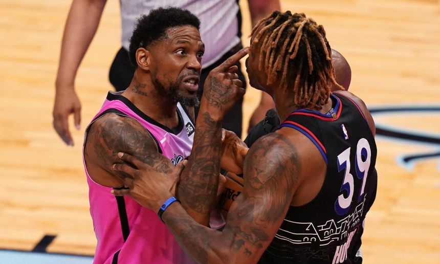 Udonis Haslem and Dwight Howard