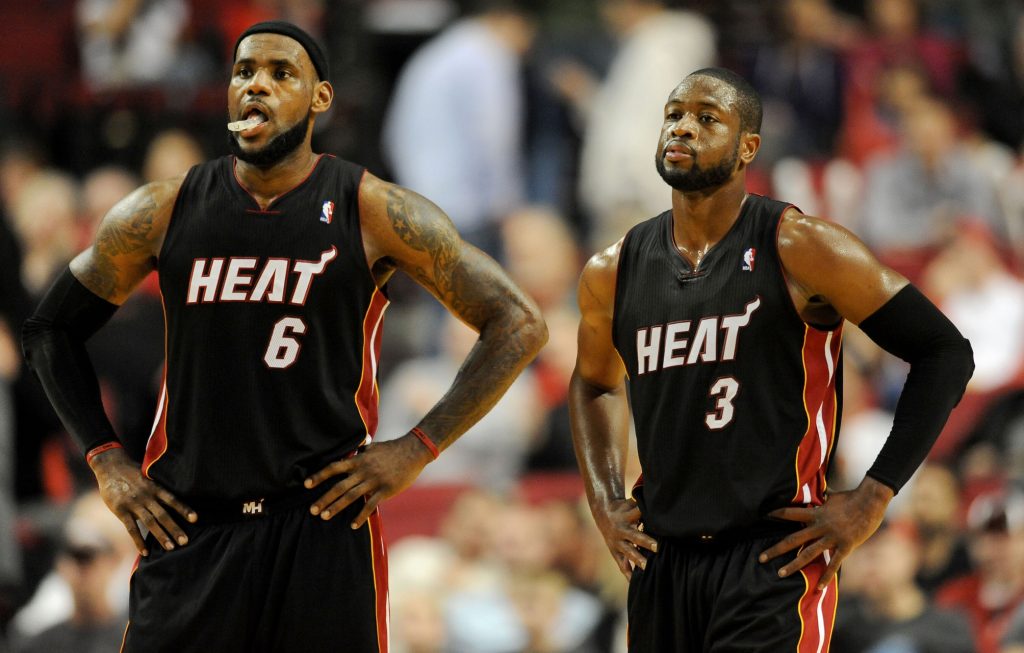 LeBron James and Dwyane Wade