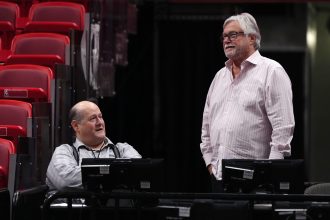 Andy Elisburg and Micky Arison
