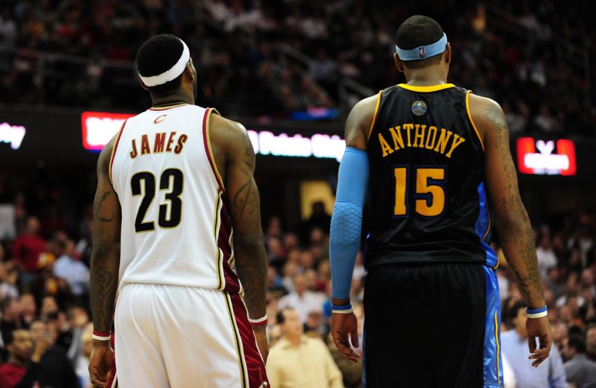 LeBron James and Carmelo Anthony