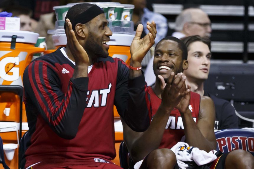 LeBron James and Toney Douglas