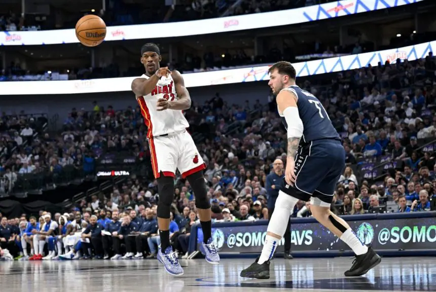 Jimmy Butler and Luka Doncic