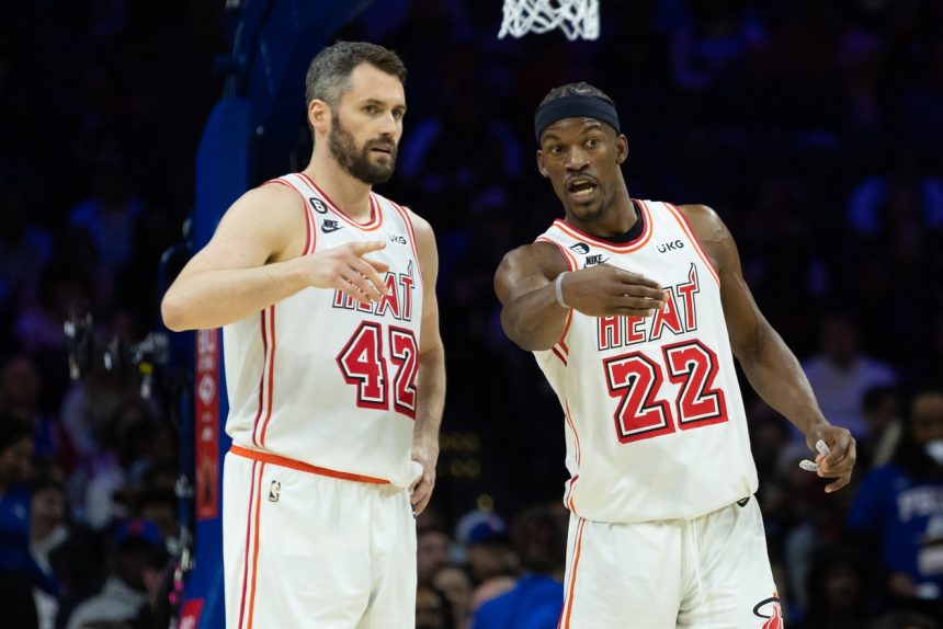 Kevin Love and Jimmy Butler