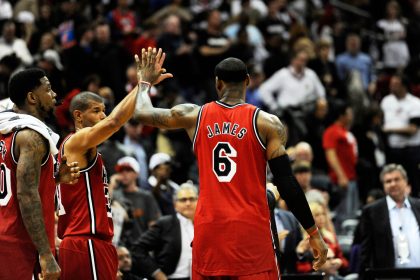 LeBron James and Shane Battier