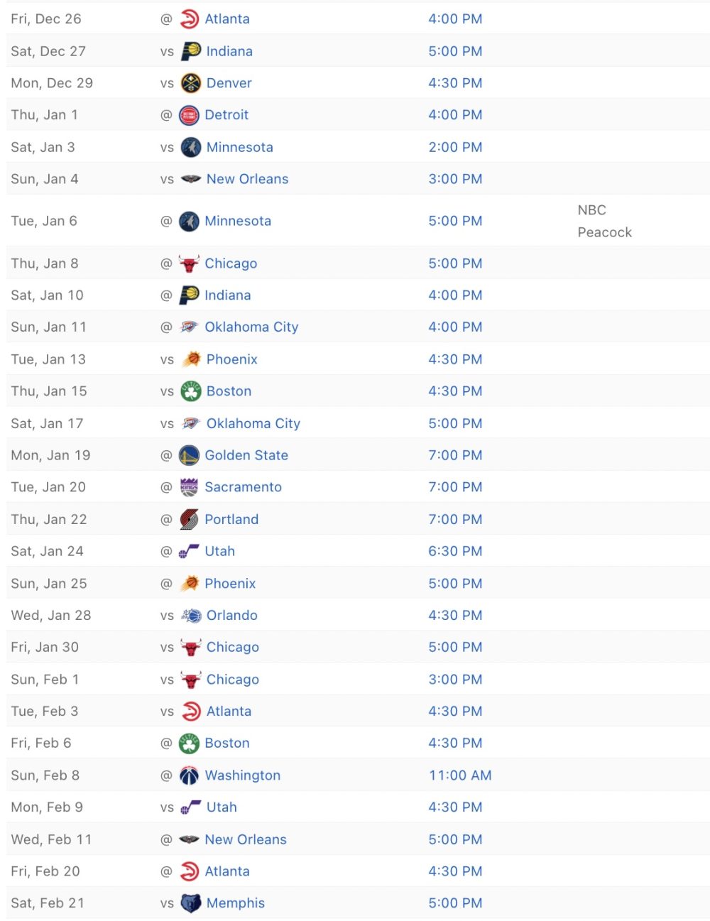 Miami Heat Schedule for 2025-26 Regular Season