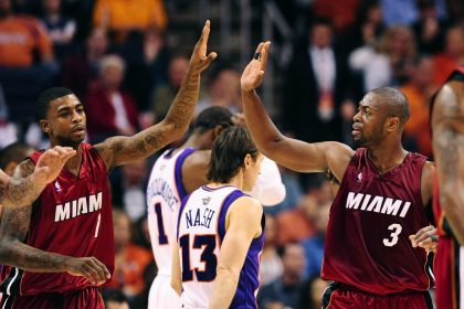 Dwyane Wade and Dorell Wright