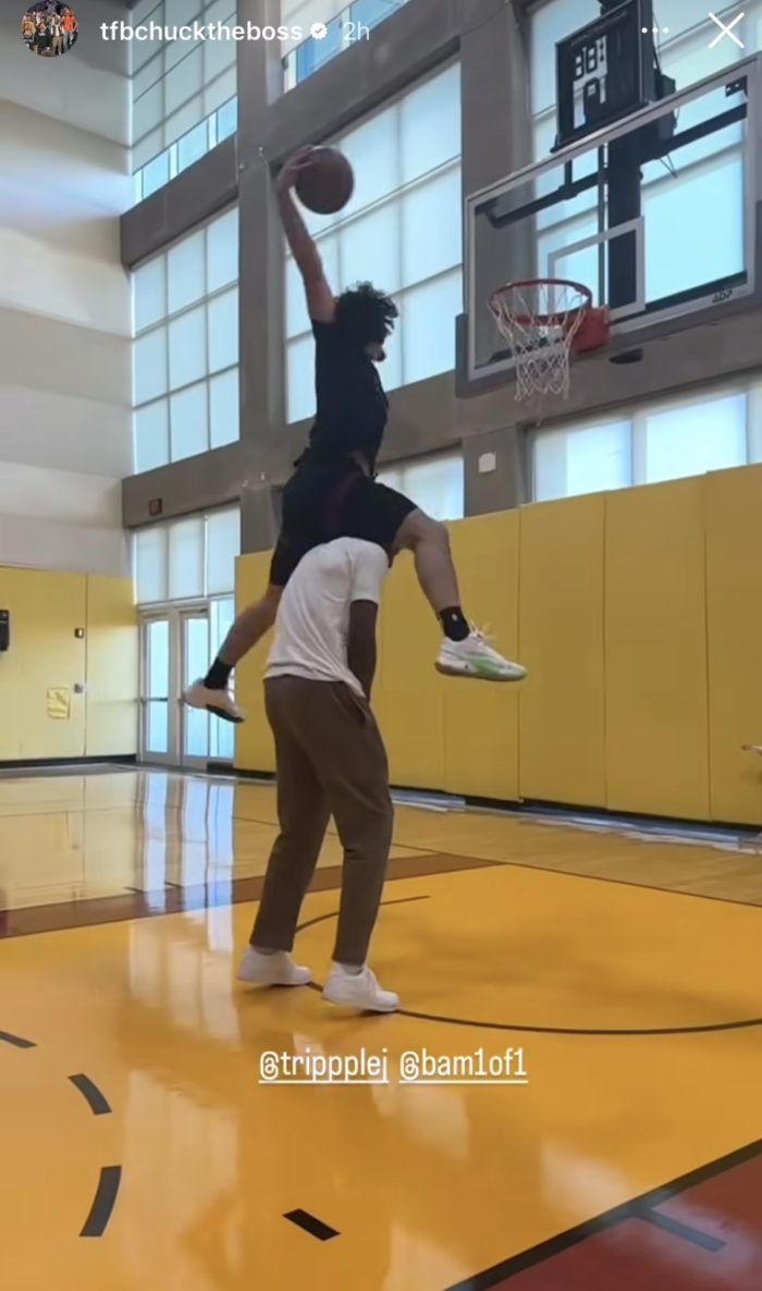 Jaime Jaquez Jr. and Bam Adebayo