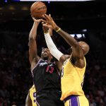 Bam Adebayo and LeBron James